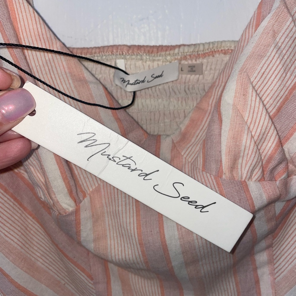 Crop top by Mustard Seed, Sz LG. New with tag.